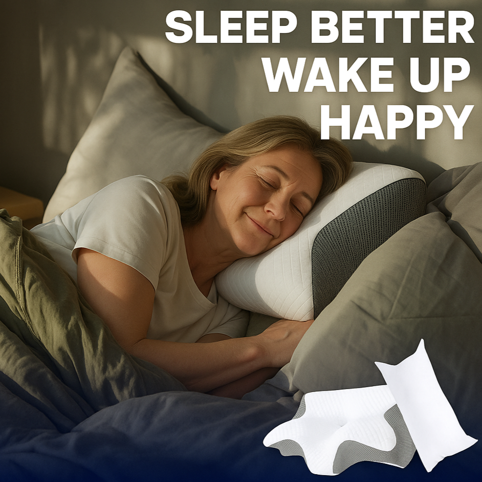 Releva™ Ergonomic Pillow for Neck Pain Relief & Deep Sleep