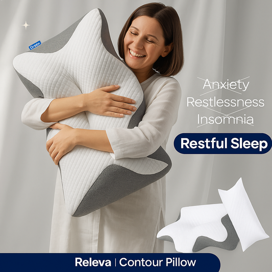 Releva™ Ergonomic Pillow for Neck Pain Relief & Deep Sleep